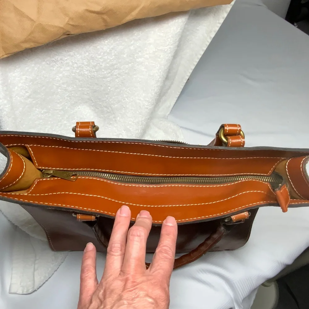 NWT - Patricia Nash Zancona Tan Leather Tote